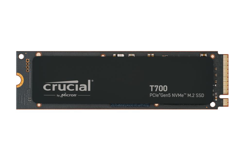 SSD | CRUCIAL | T700 | 4TB | M.2 | PCIe Gen5 | NVMe | TLC | Write speed 11800 MBytes/sec | Read speed 12400 MBytes/sec | TBW 2400 TB | CT4000T700SSD3