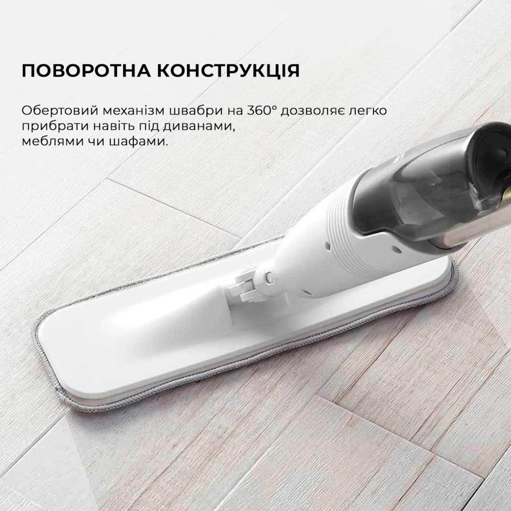 Підлогонатирач/Швабра з роспилювачем Xiaomi Deerma Spray Mop White (TB500) на малюнкі №12