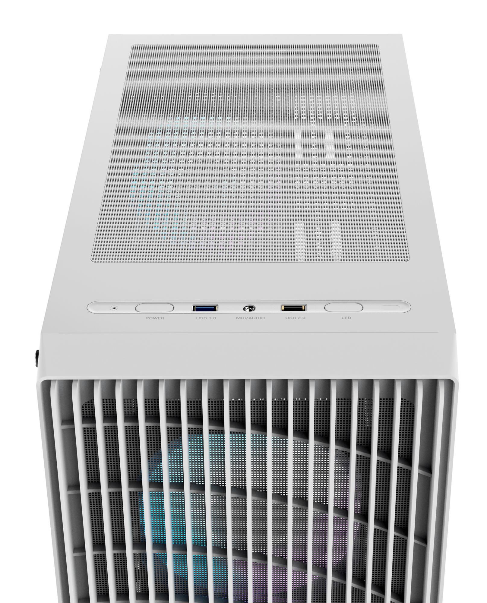 Корпус для компютера ATX W/O PSU GAMMA C70 WH ARGB (GAMMA-C70-WHG400XX-GL) OCYPUS на малюнкі №8