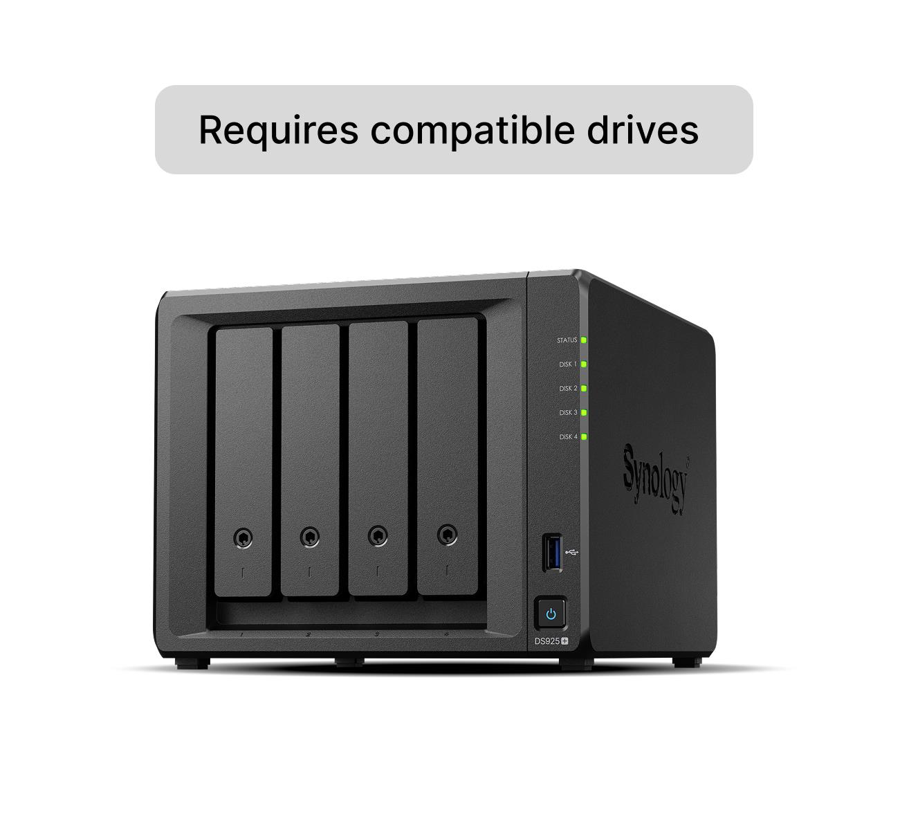 Система зберігання даних 4BAY NO HDD DS925+ SYNOLOGY на малюнкі №1