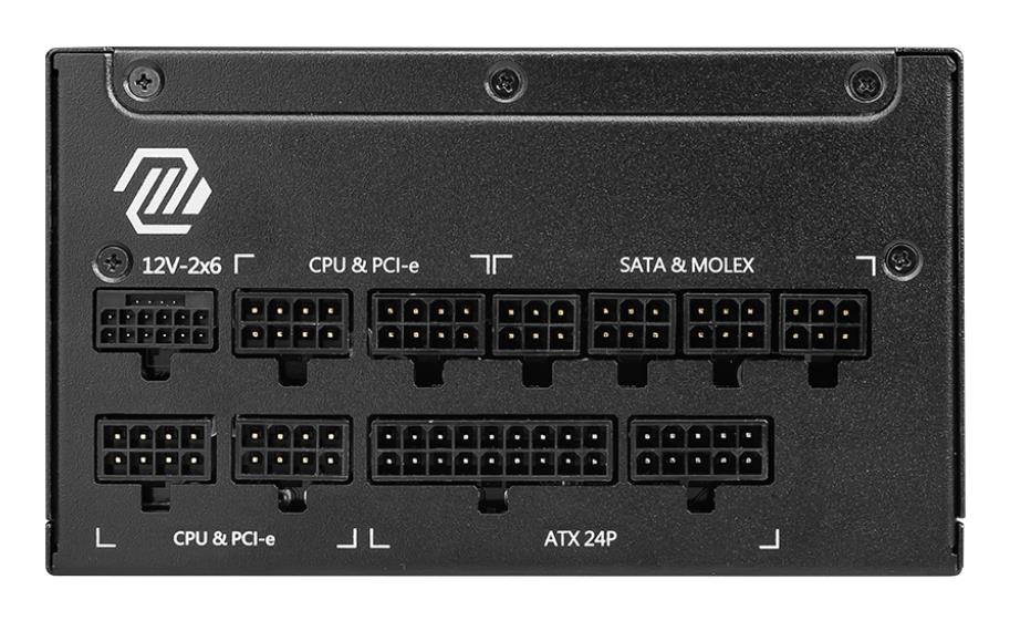 Блок живлення ATX 1000W MAG A1000GL PCIE5 MSI на малюнкі №4