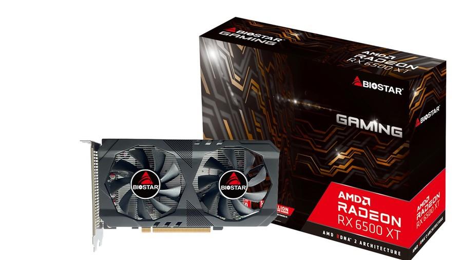 Graphics Card|BIOSTAR|AMD Radeon RX 6500 XT|4 GB|GDDR6|64 bit|PCIE 4.0 16x|GPU 2310 MHz|Single Slot Fansink|VA65X6RA46