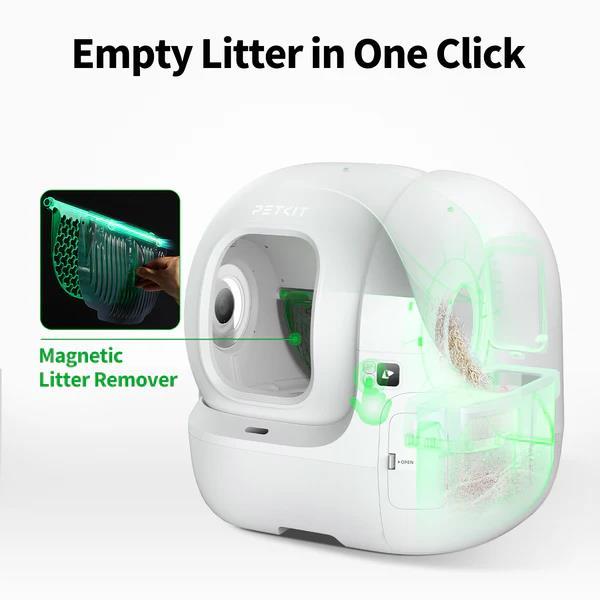 Смарт лоток PETKIT PUROBOT MAX PRO with cam self clean P9904 (Білий) дивитися зображення № 6