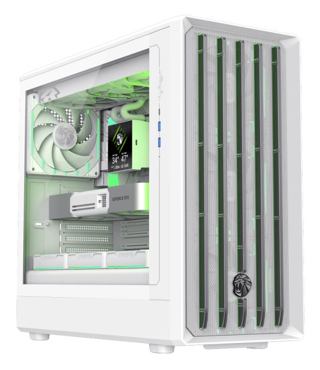 Корпус для компютера ATX W/O PSU CLAW 460 WH GAMEMAX на малюнкі №3