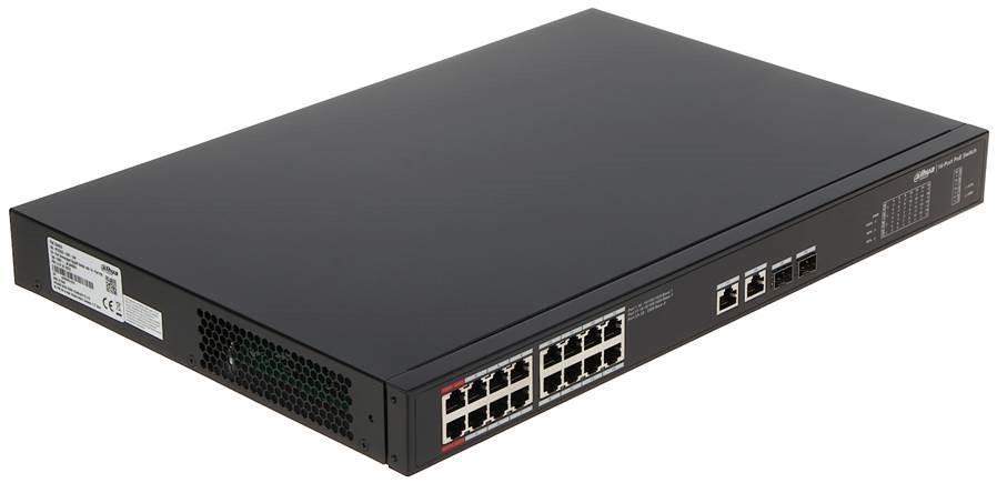 Switch | DAHUA | DH-PFS3220-16GT-240-V2 | Type L2 | Desktop/pedestal | 2xSFP | PoE ports 16 | 240 Watts | DH-PFS3220-16GT-240-V2