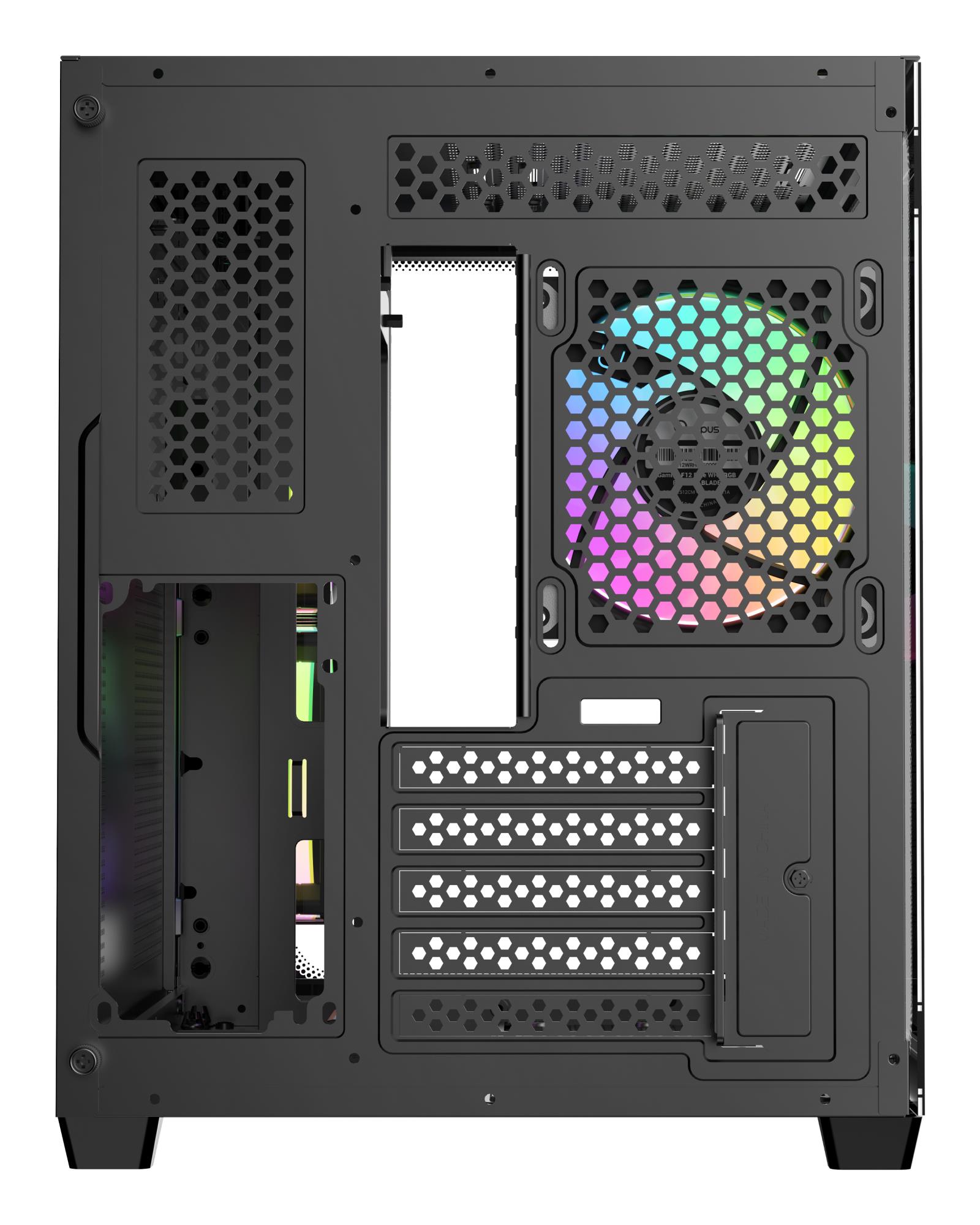 Корпус для компютера IOTA C50 BK CURVE ARGB DIGITAL (IOTA-C50-BKD300CD-GL) OCYPUS на малюнкі №5