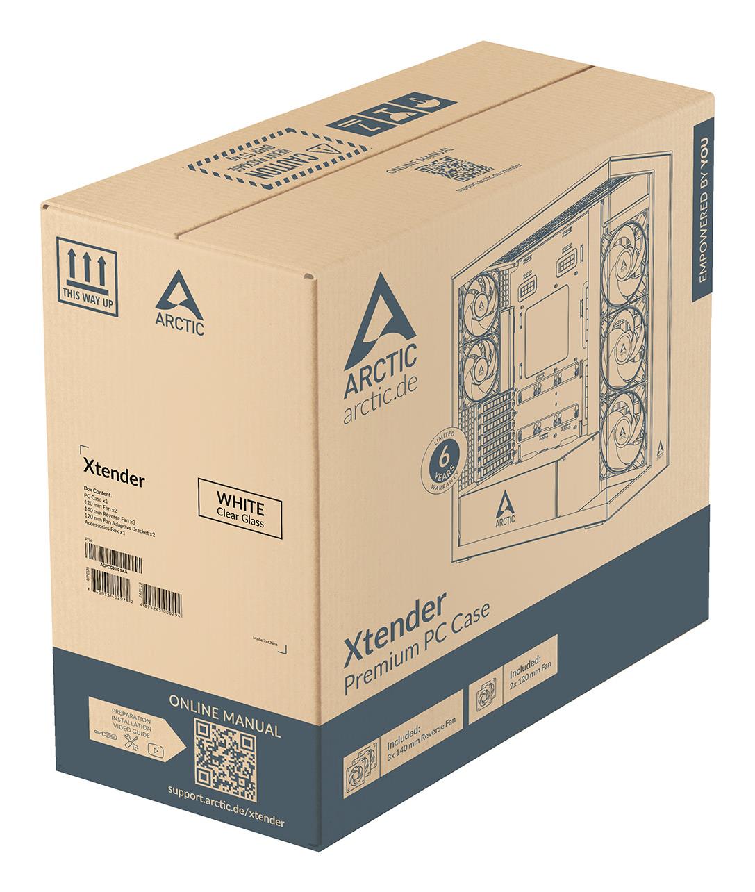 Корпус EATX W/O PSU XTENDERVG W ACPCC00017A ARCTIC на малюнкі №10