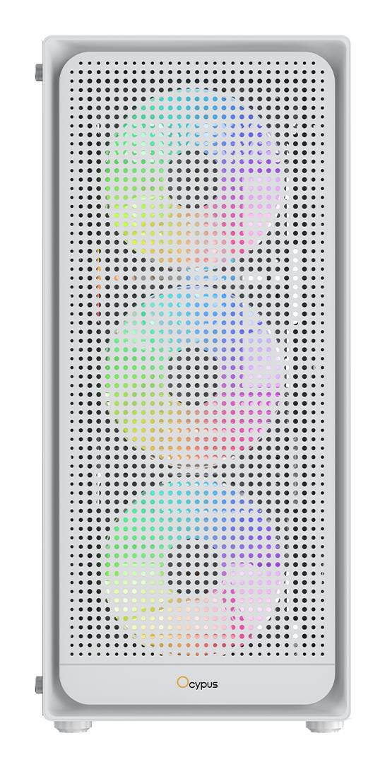 Корпус для компютера MATX W/O PSU GAMMA C50 WH ARGB (GAMMA-C50-WHG400XX-GL) OCYPUS на малюнкі №2