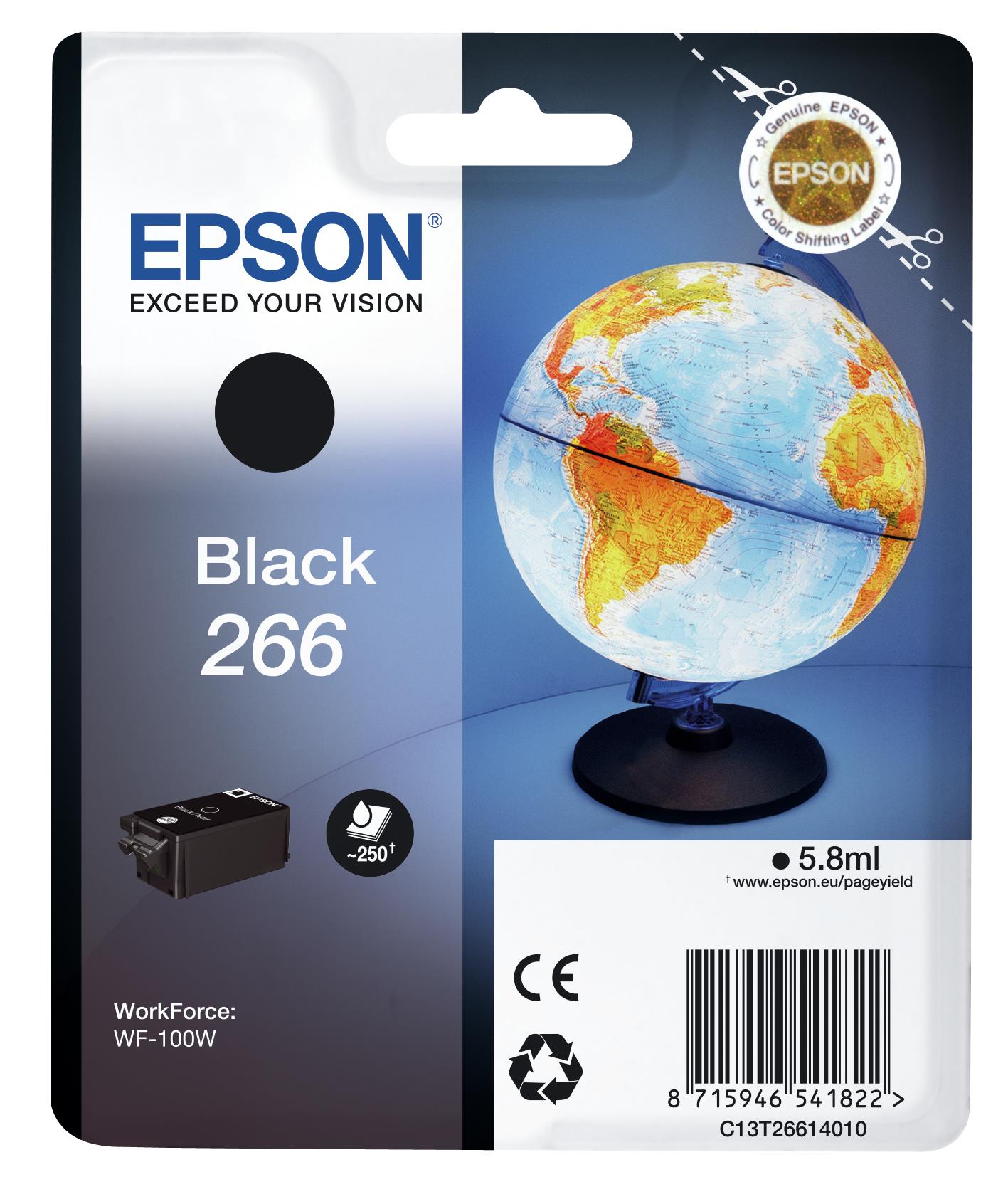 Ink Cartridge Black 266/C13T26614010 Epson