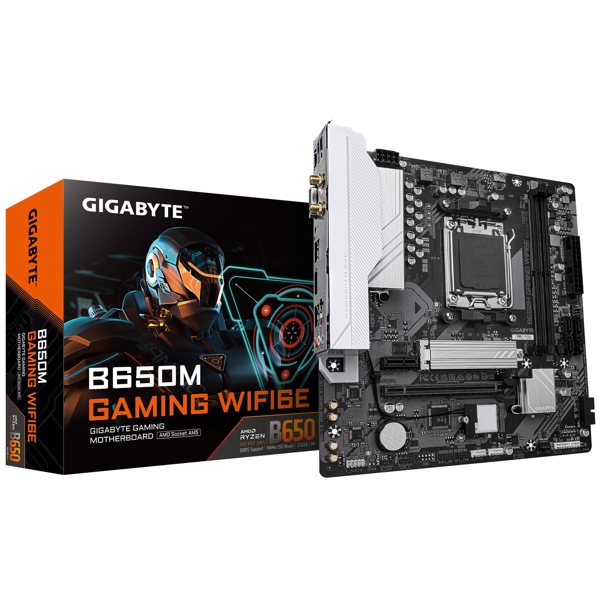 Mainboard|GIGABYTE|AMD B650|SAM5|Micro-ATX|Memory DDR5|Memory slots 2|B650MGAMINGWIFI6E1.2
