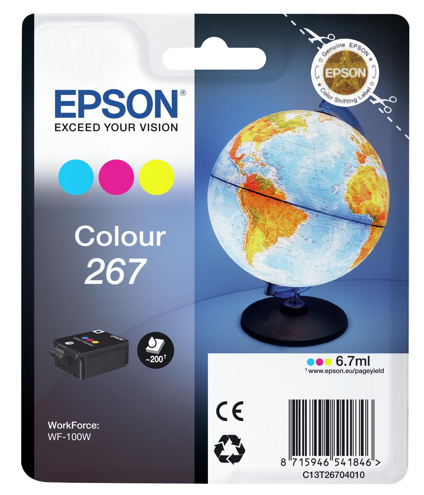 Ink Cartridge Colour 267/C13T26704010 Epson