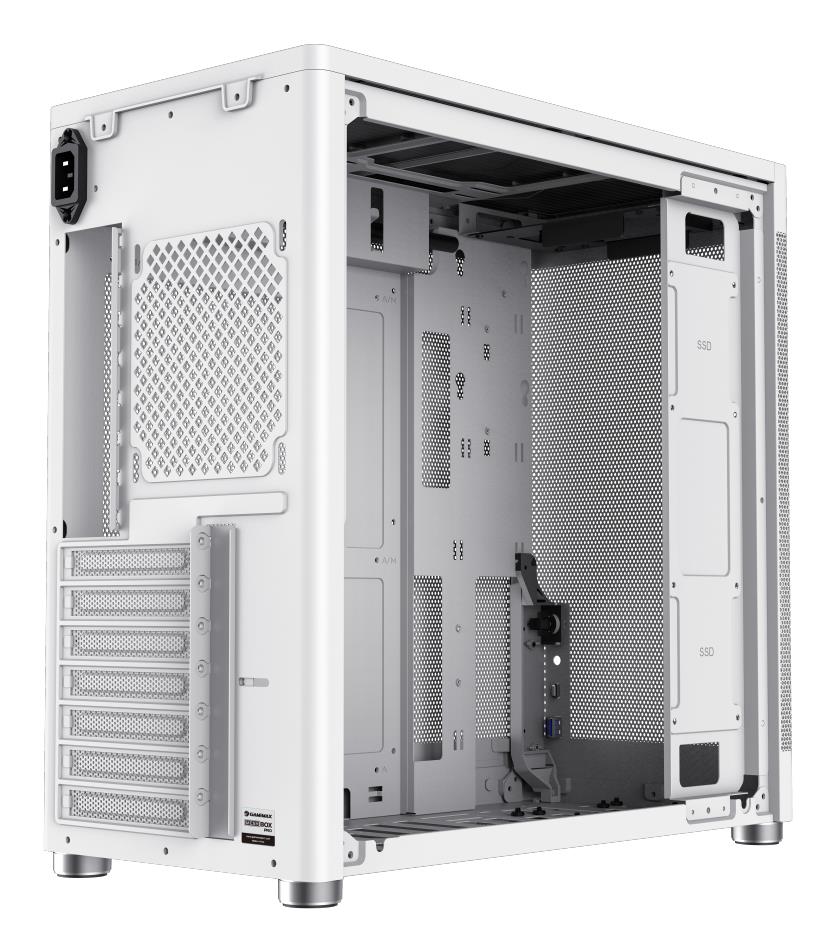 Корпус для компютера ATX W/O PSU MESH BOX PRO WT GAMEMAX на малюнкі №9
