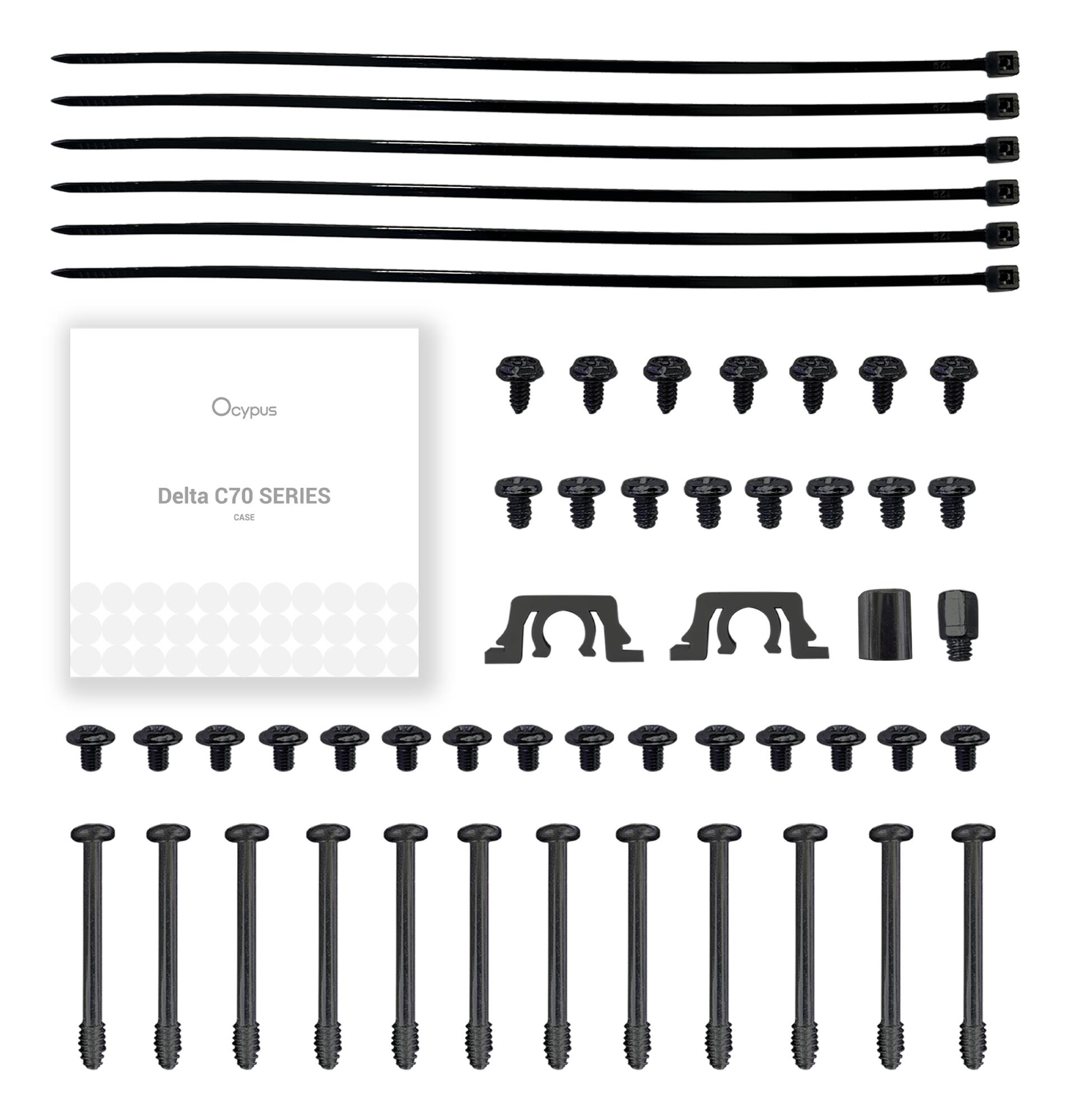 Корпус для компютера ATX W/O PSU DELTA C70 BK ARGB (DELTA-C70-BKG400XX-GL) OCYPUS на малюнкі №9