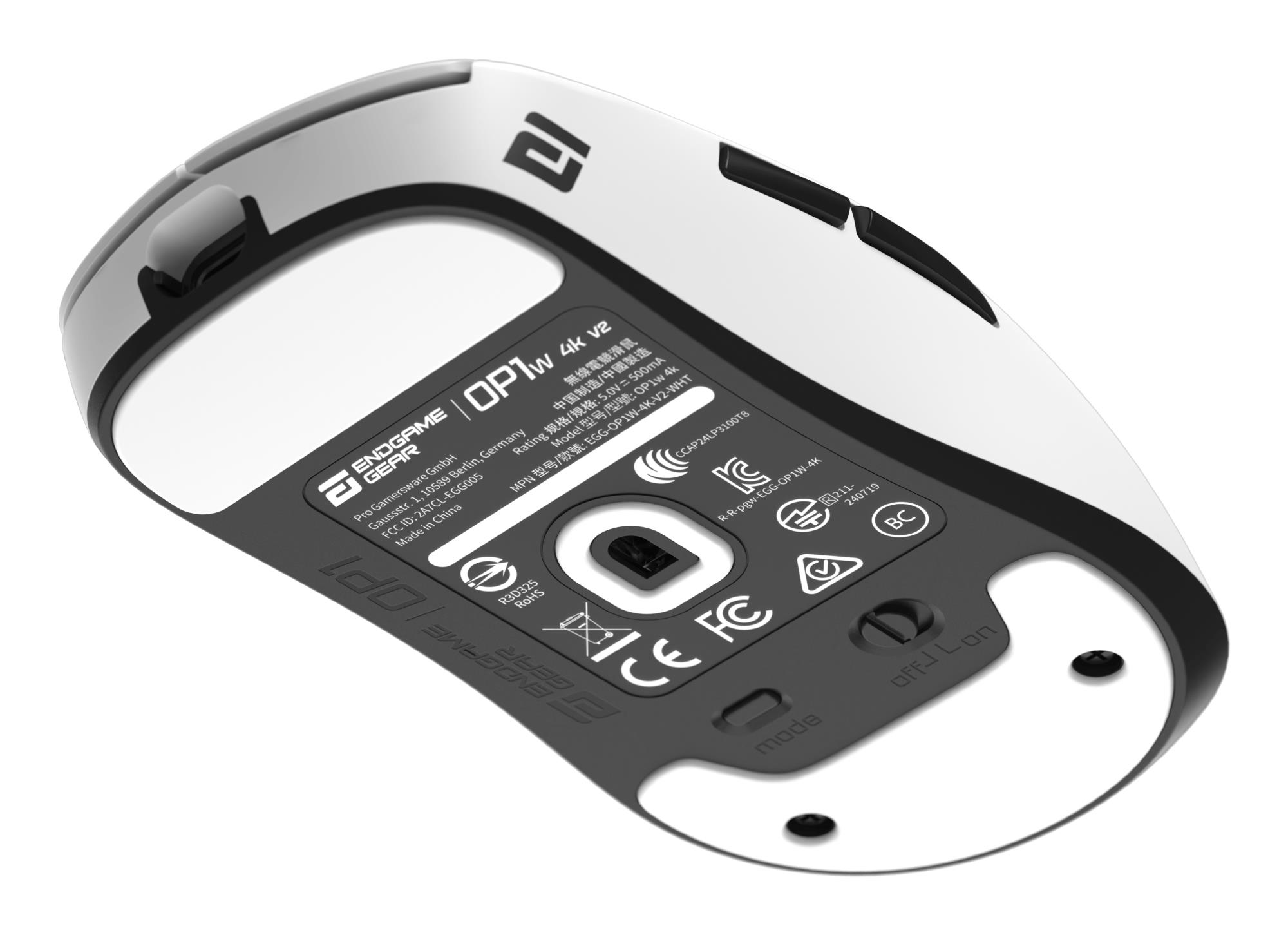 Миша ігрова бездротова Endgame Gear OP1w 4k v2, білий на малюнкі №14