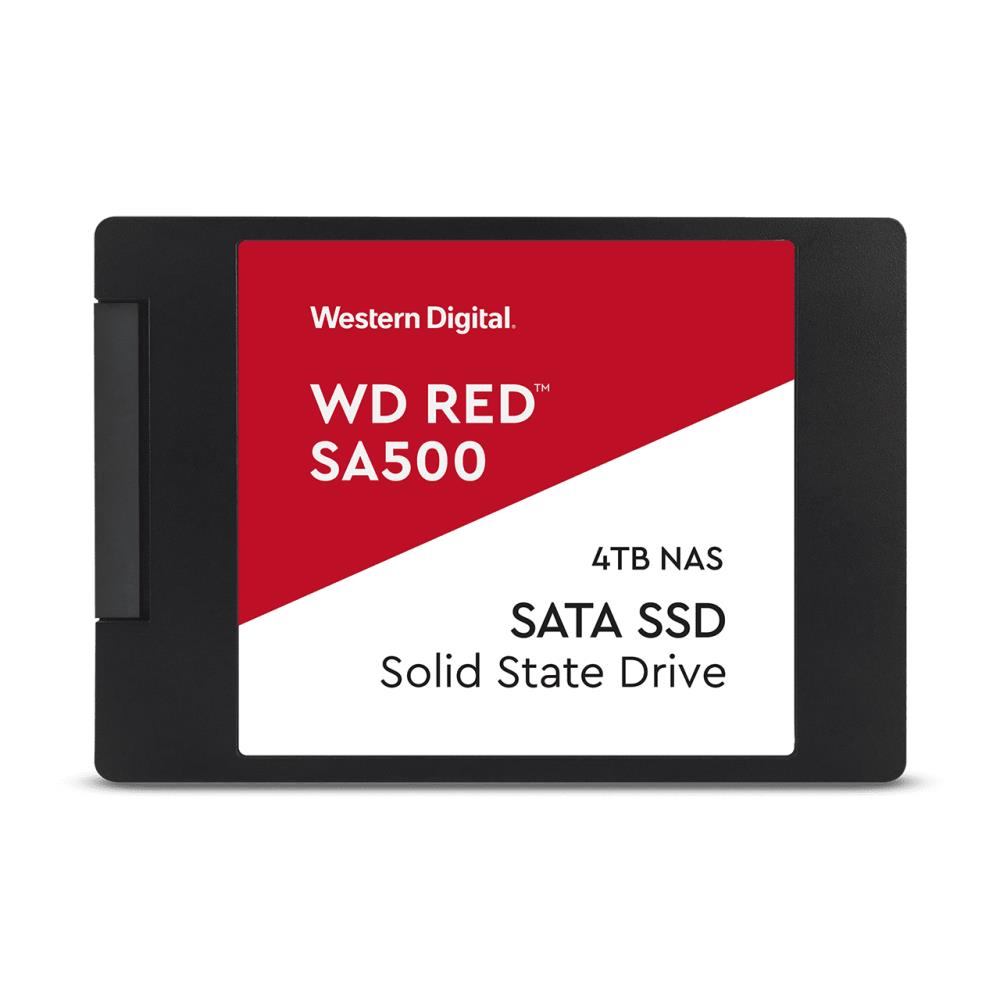 SSD|WESTERN DIGITAL|Red SA500|4TB|SATA 3.0|Write speed 530 MBytes/sec|Read speed 560 MBytes/sec|2,5"|TBW 2500 TB|MTBF 2000000 hours|WDS400T1R0A
