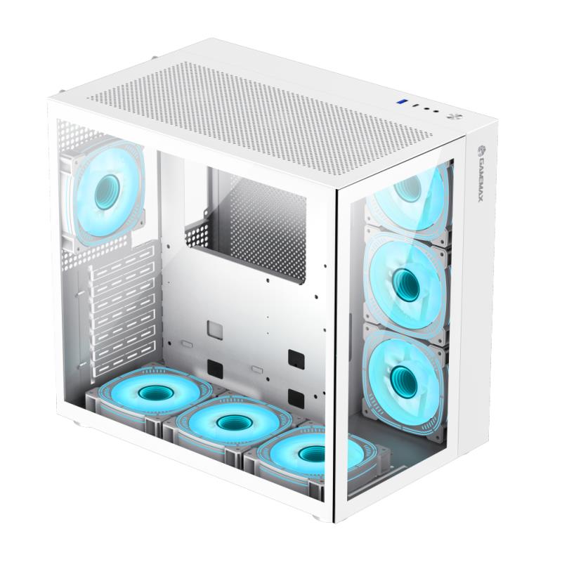 Корпус для компютера ATX W/O PSU INFINITY WHITE GAMEMAX на малюнкі №4
