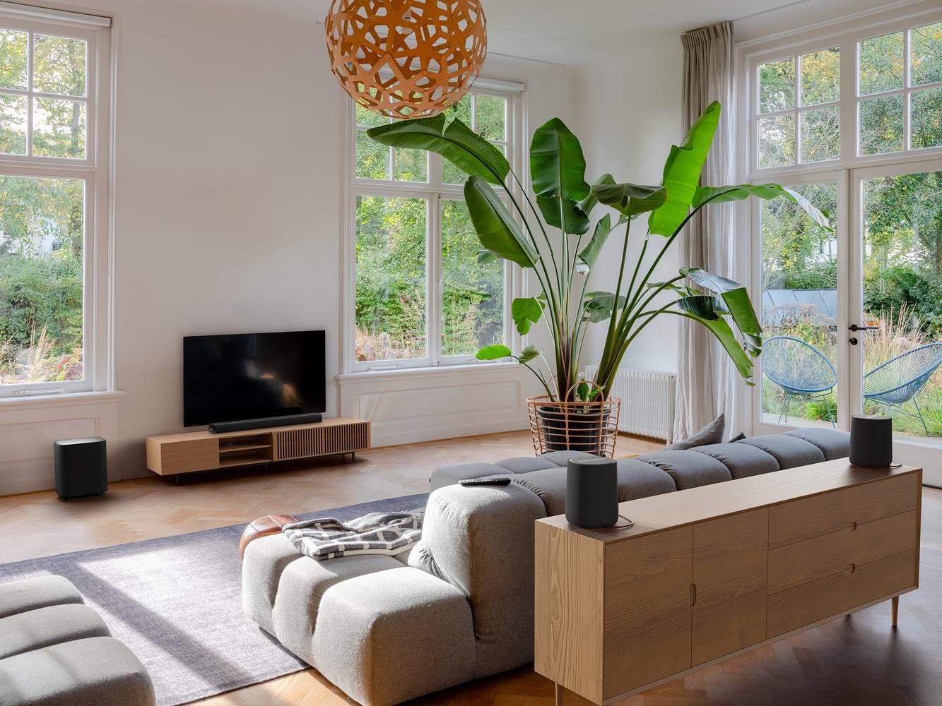 Комплект акустичні системи harman/kardon HKENCH900W2SPKSUB (HKENCH900BLKEP з БТ та WiFi +HKENCHSUB2BLKEP +HKENCHSPKBLKEP - 2шт.) на малюнкі №16