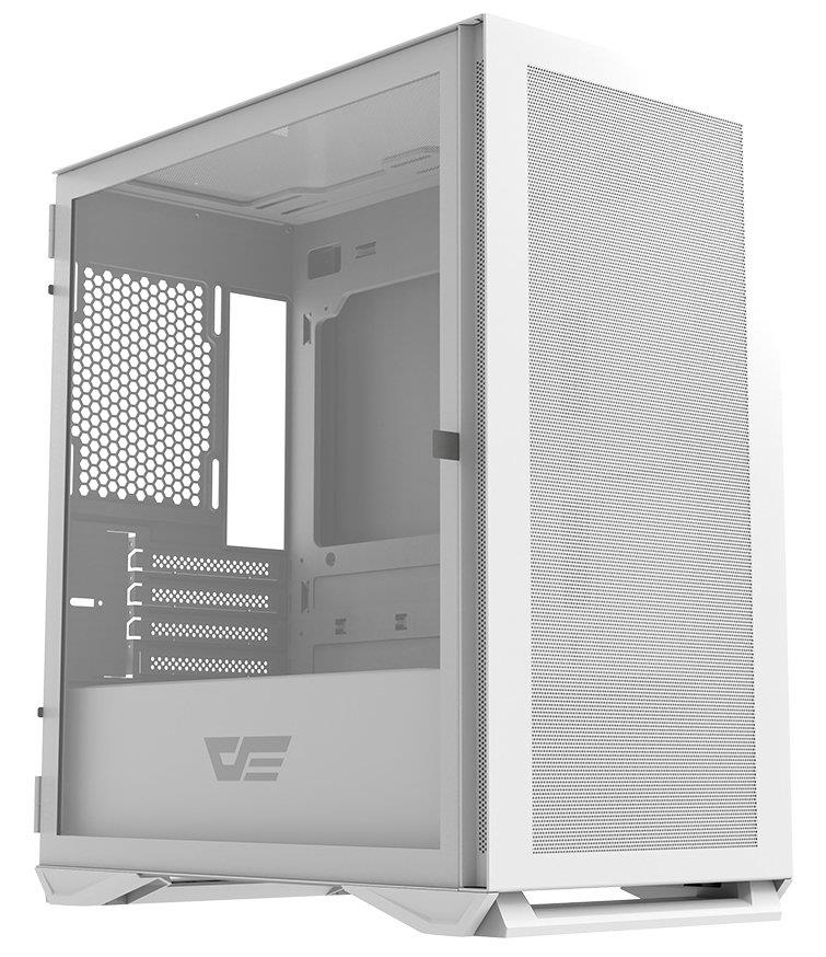 CASE MINITOWER MATX W/O PSU/DLM200 WHITE DARK FLASH