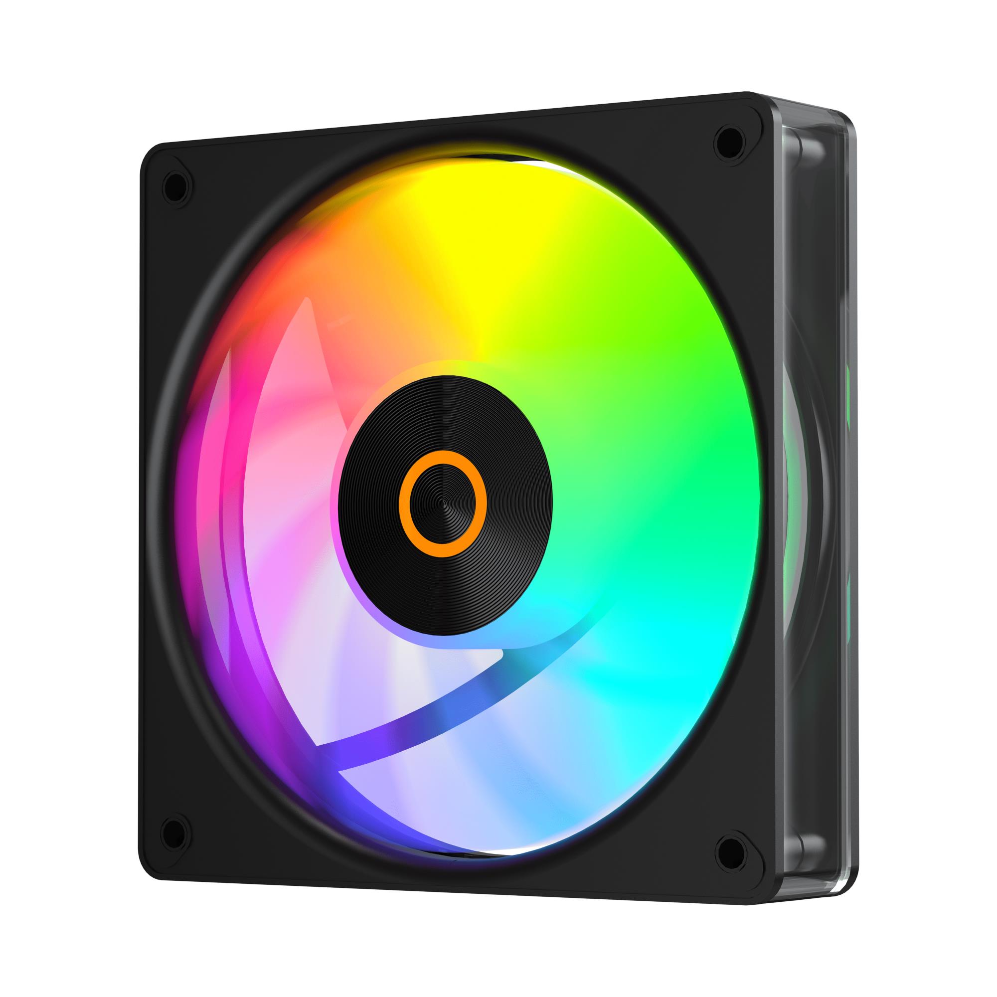 Набір із трьох вентиляторів для корпусу 120MM GAMMA F12 ELITE BK ARGB 3 IN 1 (GAMMA-F12-BK3AM00E-GL) OCYPUS на малюнкі №5