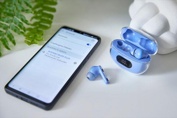 HEADSET BUDS PLUS T310 AE/BLUE 3720315 INTENSO