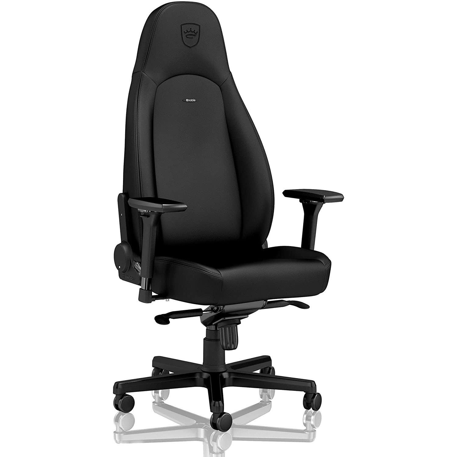 Ігрове крісло Noblechairs ICON високотехнологічна штучна шкіра, чорний на малюнкі №1