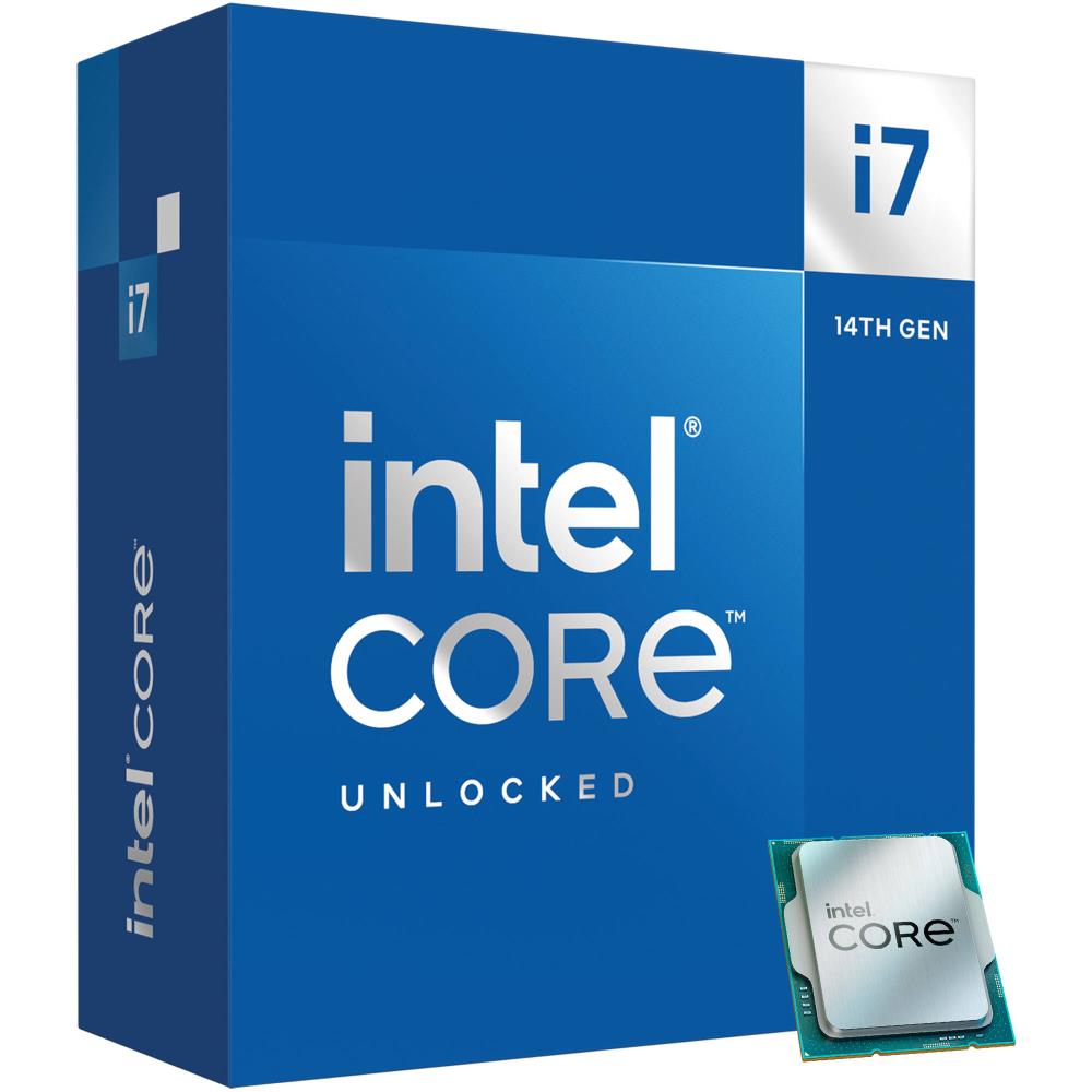 CPU|INTEL|Desktop|Core i7|i7-14700K|Raptor Lake|3400 MHz|Cores 20|33MB|Socket LGA1700|125 Watts|GPU UHD 770|BOX|BX8071514700KSRN3X