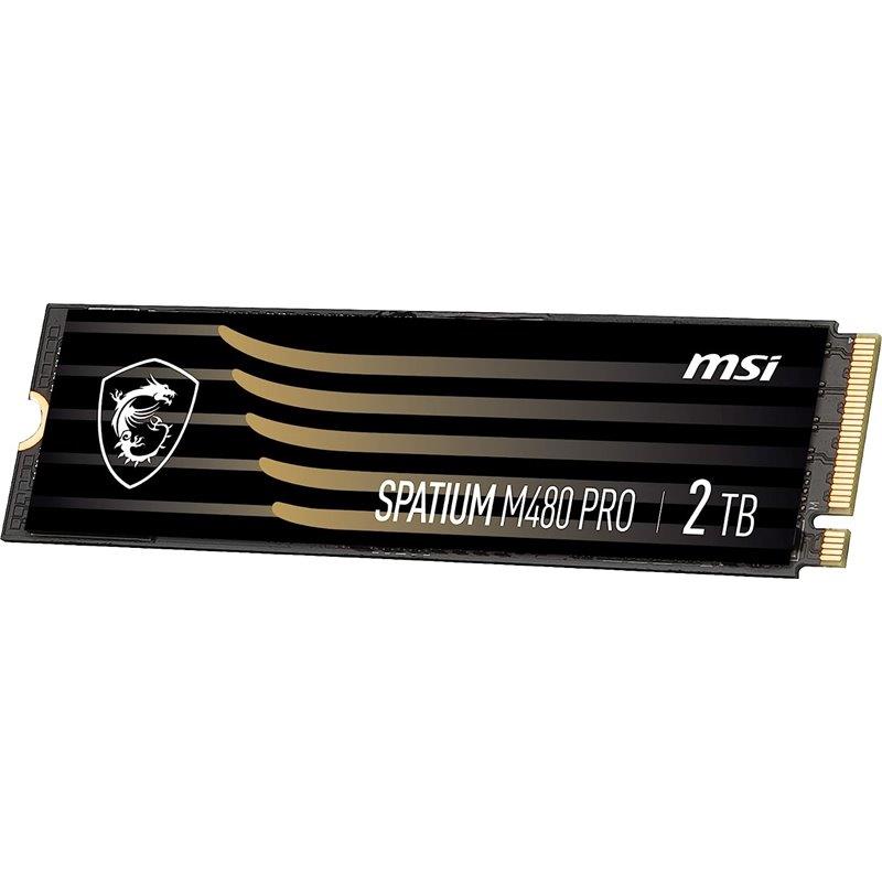 Твердотільний запам’ятовувальний пристрій накопичувач (SSD) G4 M.2 NVME 2TB SPAT. M480 PRO S78-440Q600-P83 MSI на малюнкі №1
