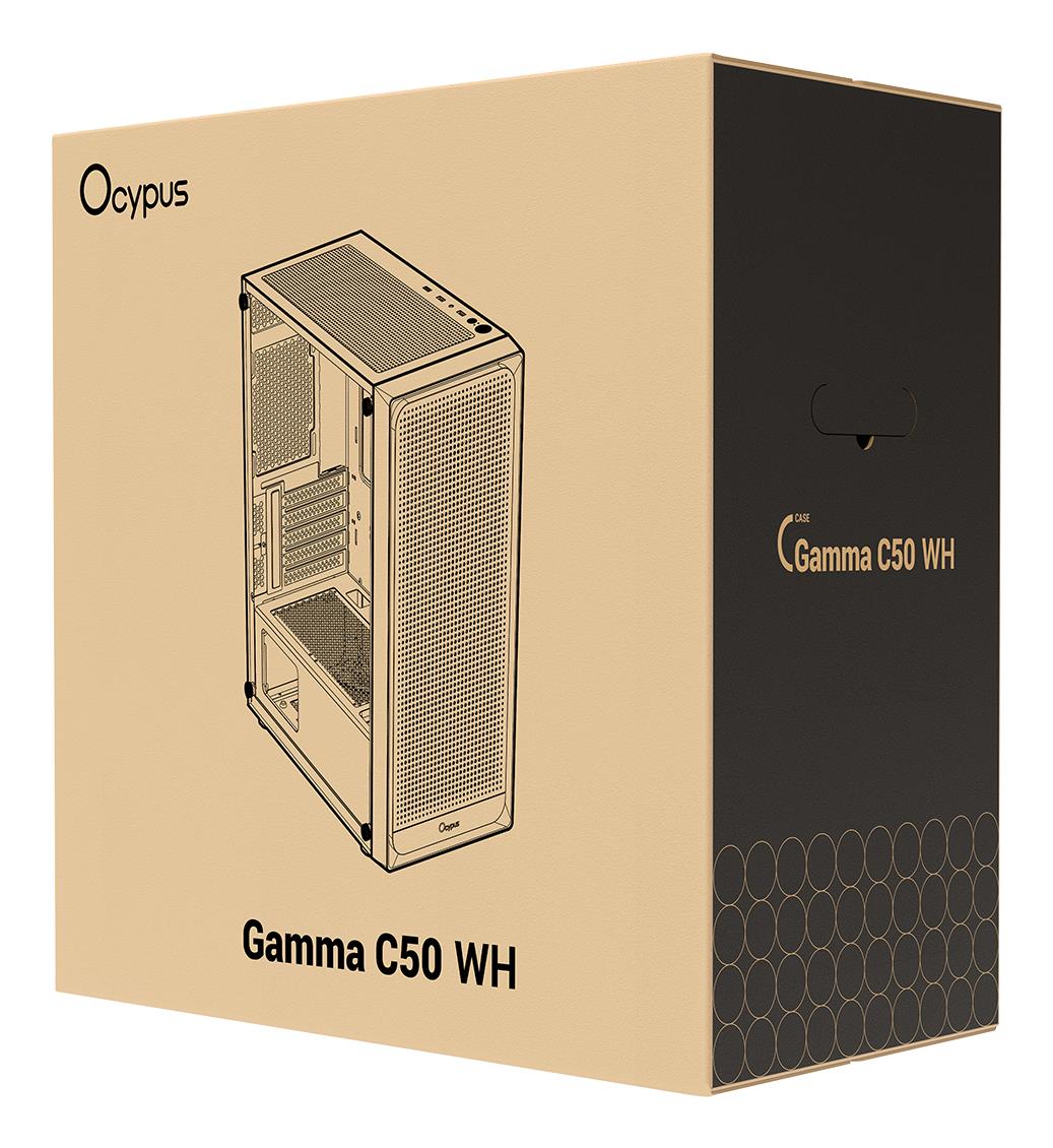 Корпус для компютера MATX W/O PSU GAMMA C50 WH (GAMMA-C50-WHG000XX-GL) OCYPUS на малюнкі №10