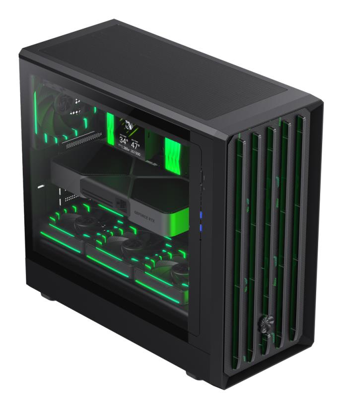 Корпус для компютера ATX W/O PSU CLAW 460 BK GAMEMAX на малюнкі №6