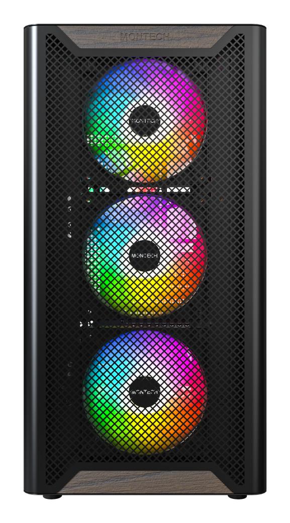 Корпус ATX W/O PSU XR WOOD (B) MONTECH на малюнкі №2