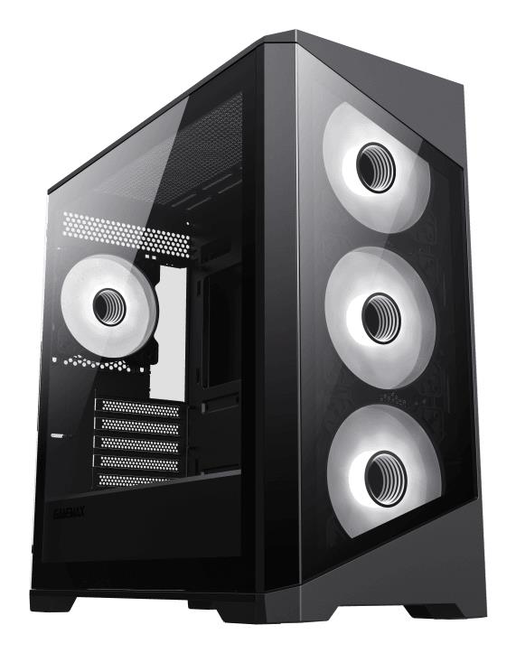 Корпус для компютера MATX W/O PSU DESTROYER TGB BK GAMEMAX на малюнкі №1