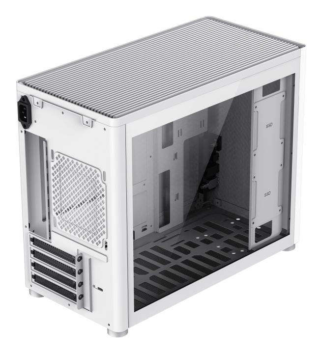 Корпус для компютера ATX W/O PSU SPARK FULL WHITE GAMEMAX на малюнкі №6