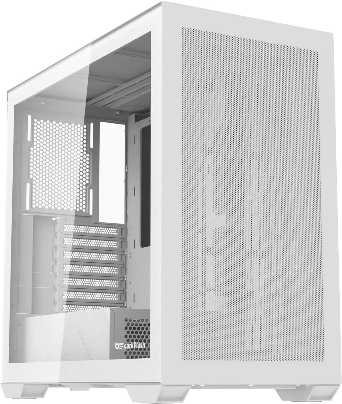 CASE MIDITOWER ATX W/O PSU/DLX4000 WHITE DARK FLASH