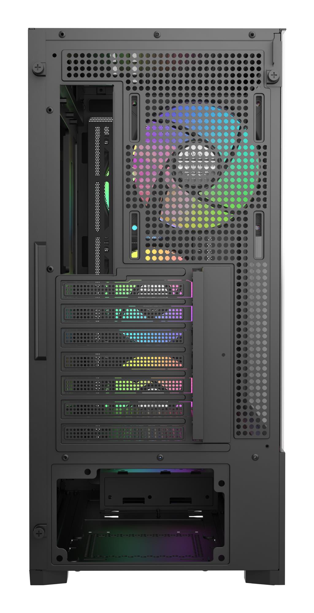 Корпус для компютера ATX W/O PSU DELTA C70 BK ARGB (DELTA-C70-BKG400XX-GL) OCYPUS на малюнкі №2