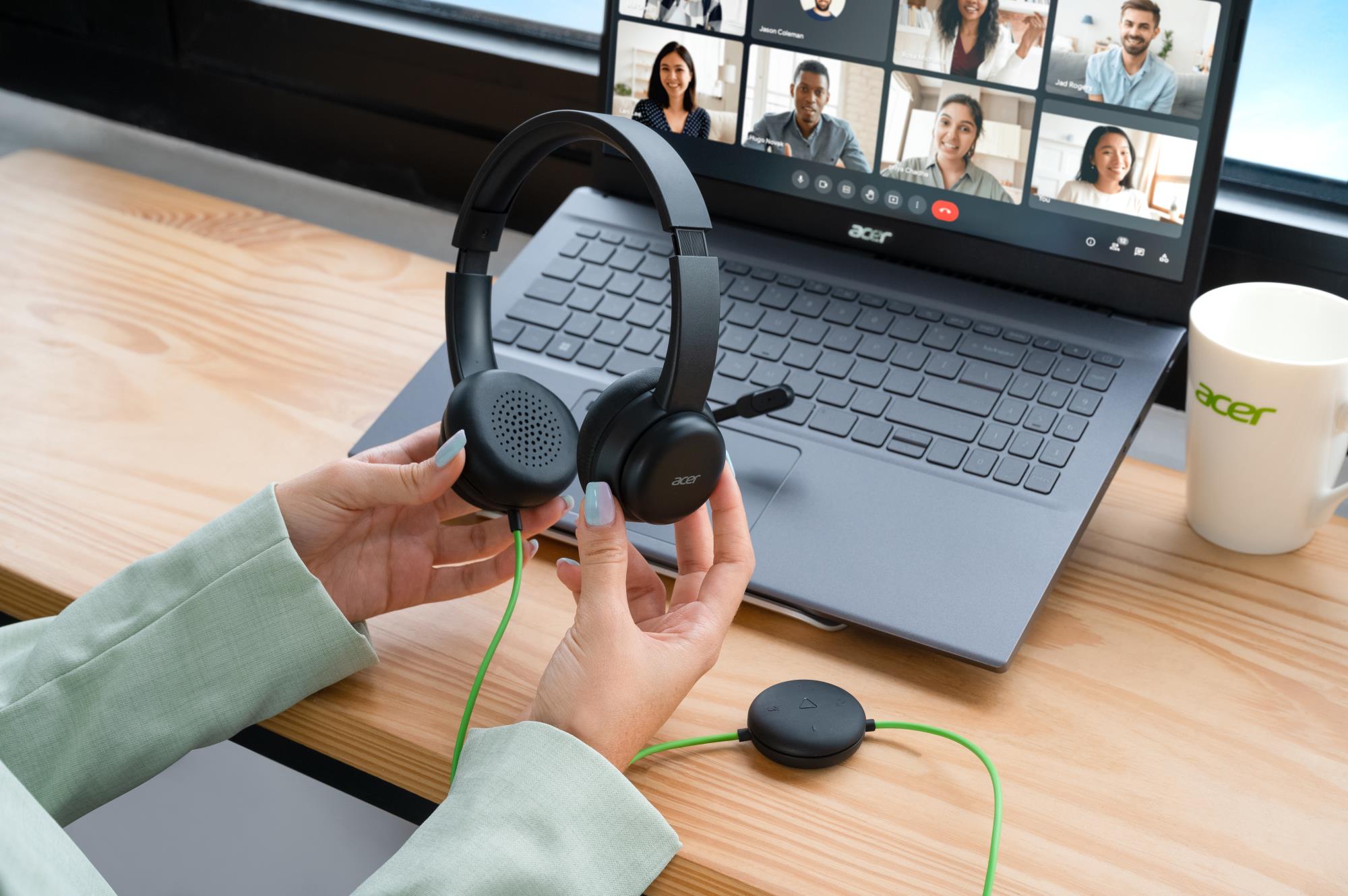 Гарнітура CONFERENCE AHW250 BLACK GP.HDS11.01N ACER на малюнкі №7