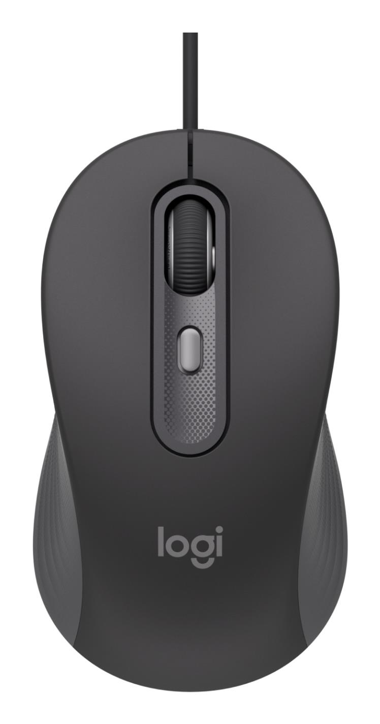 Маніпулятор миша дротова LOGITECH Signature M520 Wired Mouse for Business - GRAPHITE - USB - N/A - EMEA28i-935 - USB-C на малюнкі №1