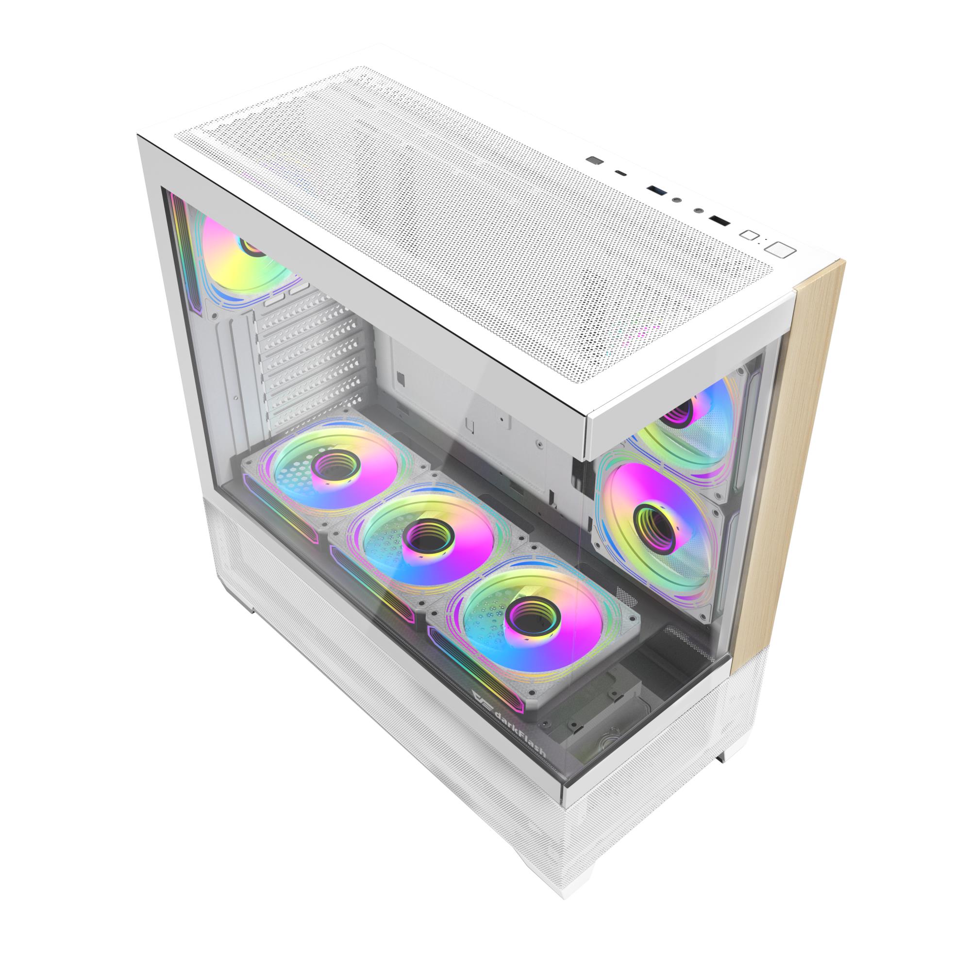 Корпус для компютера DARK FLASH ATX без блока живлення DS900W AIR білий на малюнкі №4