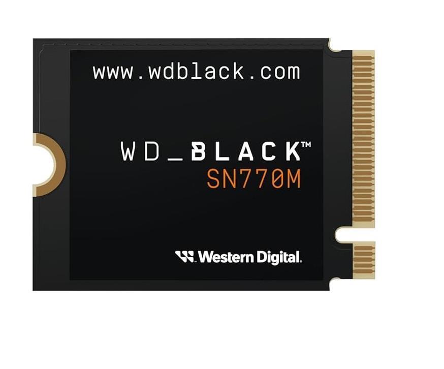 SSD | WESTERN DIGITAL | Black SN770M | 500GB | M.2 | PCIe Gen4 | NVMe | Write speed 4000 MBytes/sec | Read speed 5000 MBytes/sec | 2.38mm | TBW 300 TB | WDS500G3X0G