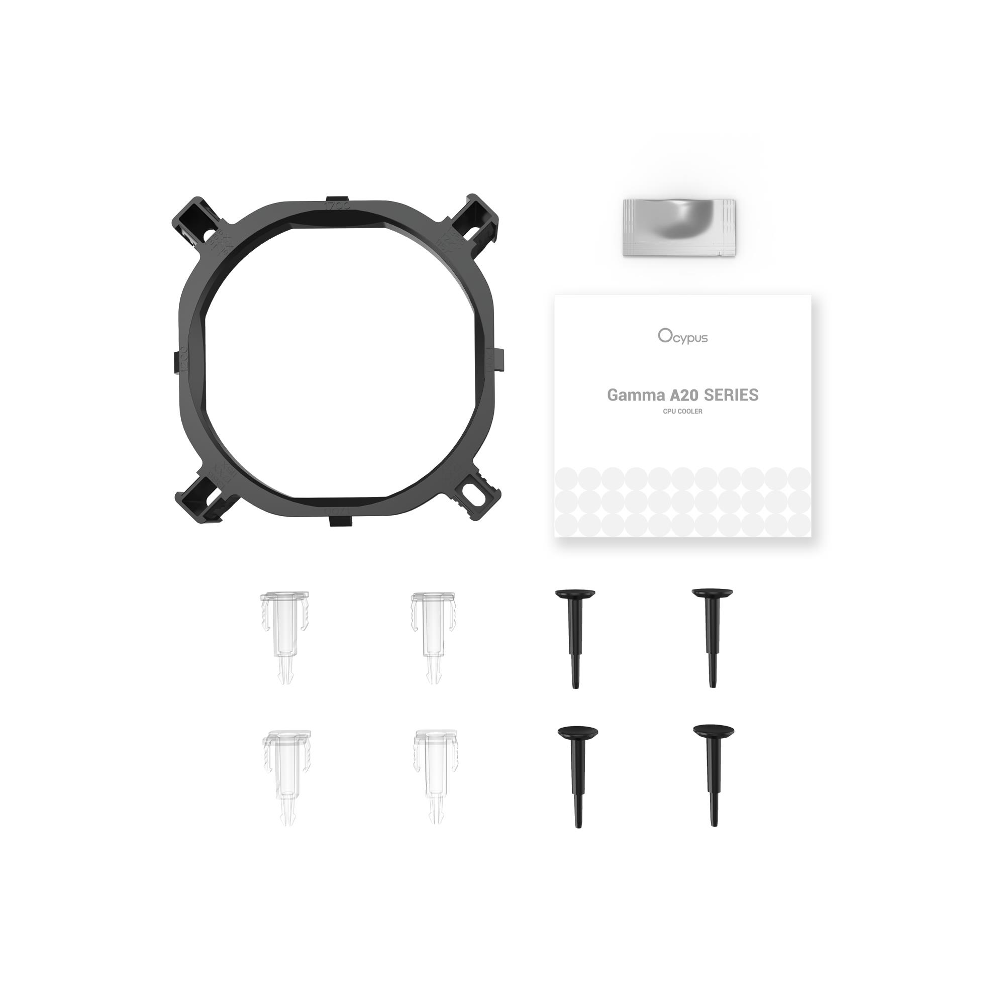 Система охолодження для компютерного процесора GAMMA A20 WH ARGB (GAMMA-A20-WH1AAWN00F-GL) OCYPUS на малюнкі №10