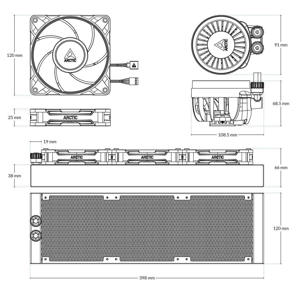 Система охолодження для комп’ютерного процесора ACFRE00188A ARCTIC на малюнкі №8