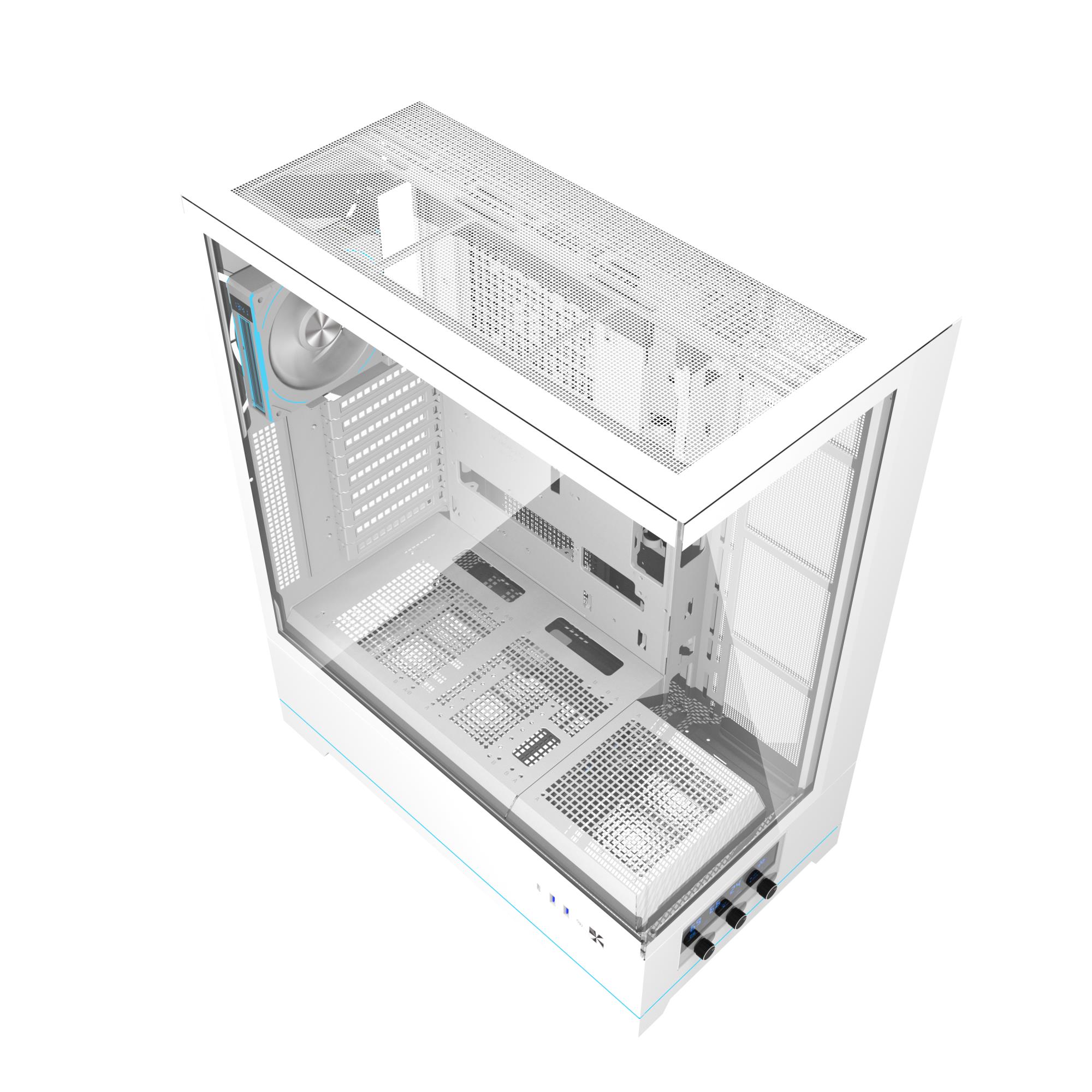 Корпус для компютера DARK FLASH ATX без блока живлення DY451L PRO білий на малюнкі №7