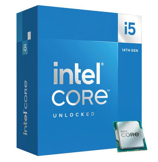 CPU | INTEL | Desktop | Core i5 | i5-14600K | Raptor Lake | 3500 MHz | Cores 14 | 24MB | Socket LGA1700 | 125 Watts | GPU UHD 770 | BOX | BX8071514600KSRN43