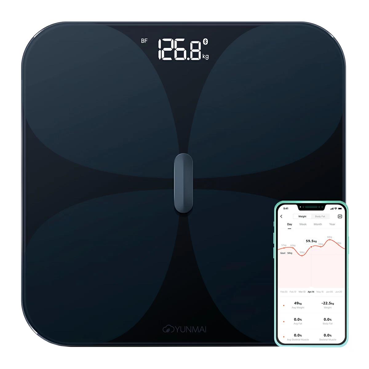 Розумні ваги Yunmai PRO Smart Scale Black M1806CH-BK (Чорний) дивитися зображення № 1