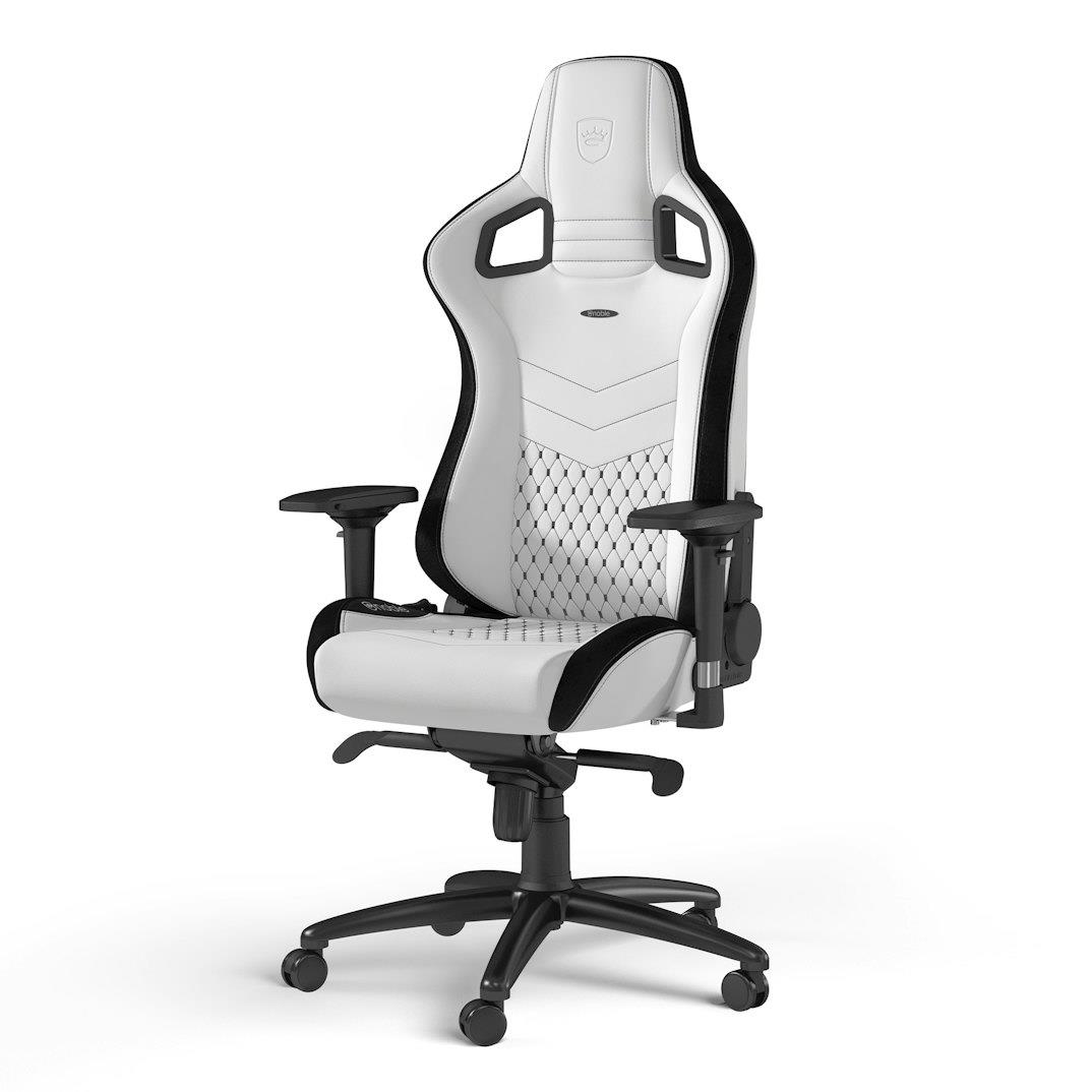 Ігрове крісло Noblechairs EPIC штучна шкіра, білий на малюнкі №2