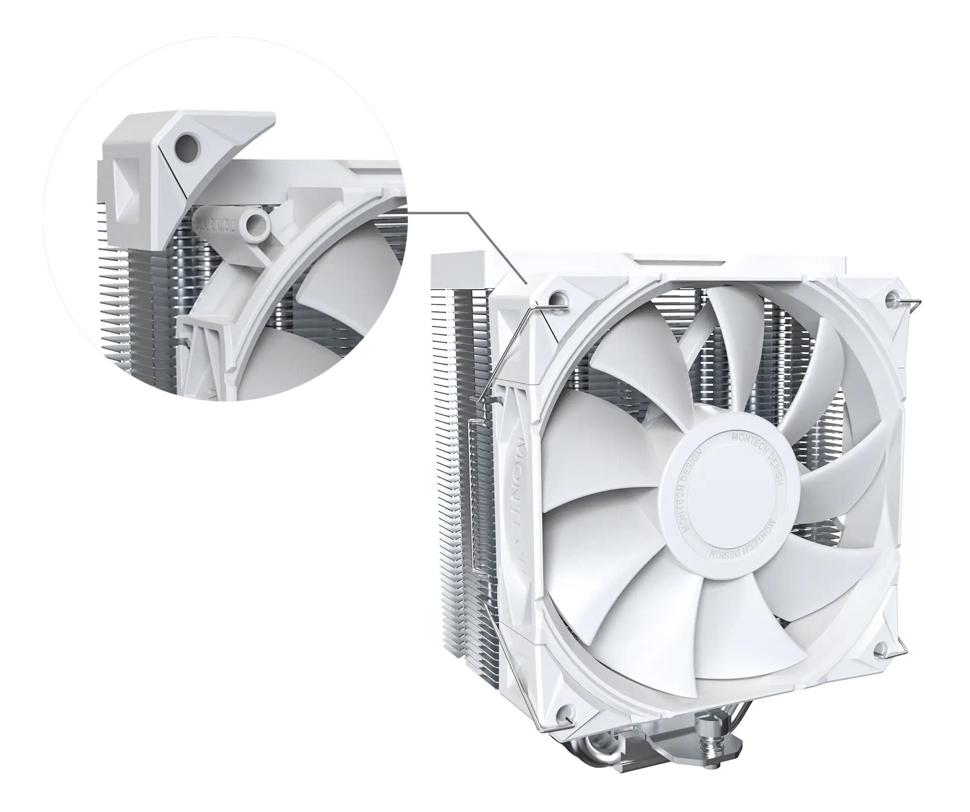 Система охолодження для комп’ютерного процесора MULTI SOCKET WHITE NX400 (W) MONTECH на малюнкі №8