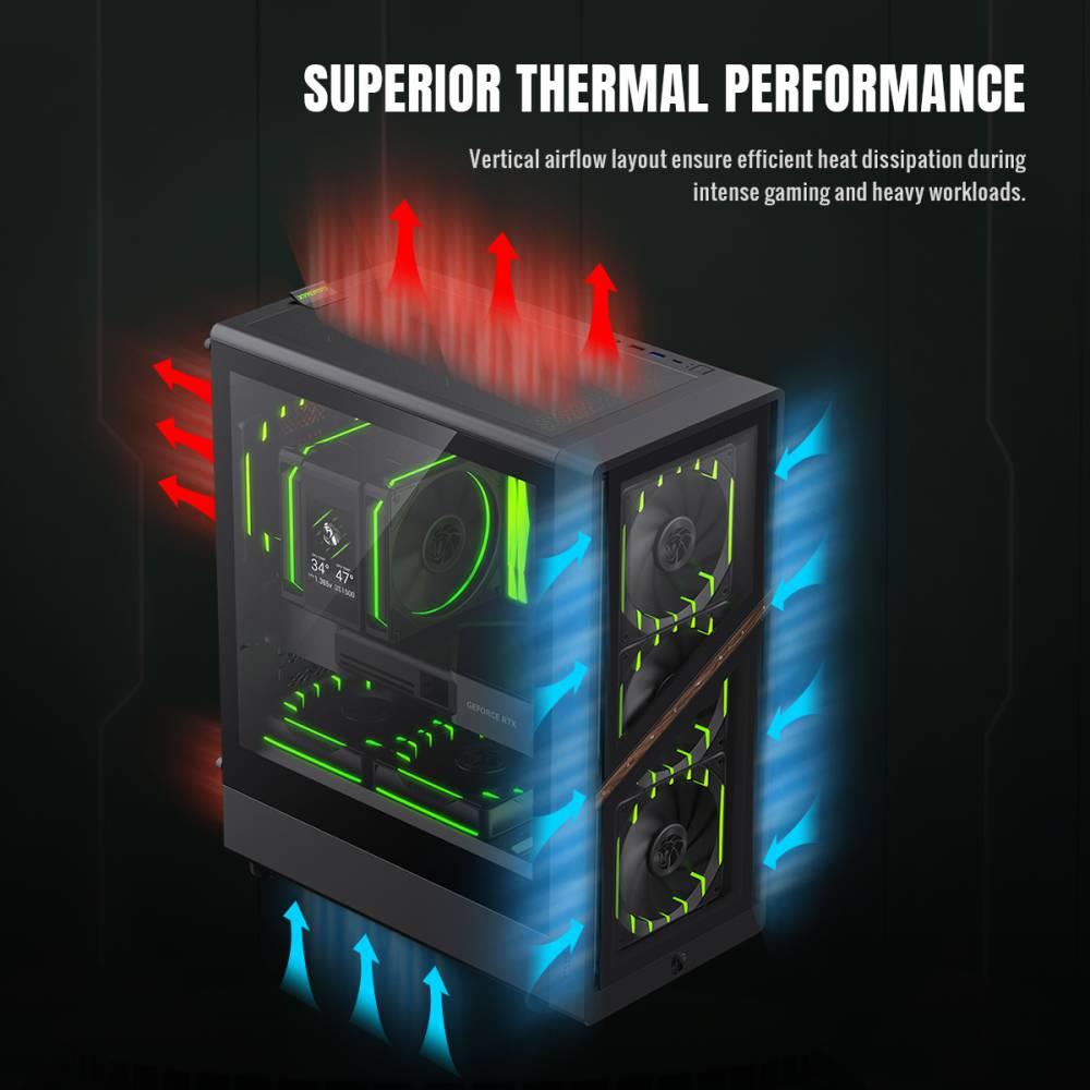 Корпус для компютера ATX W/O PSU AERIS 330 GB GAMEMAX на малюнкі №12