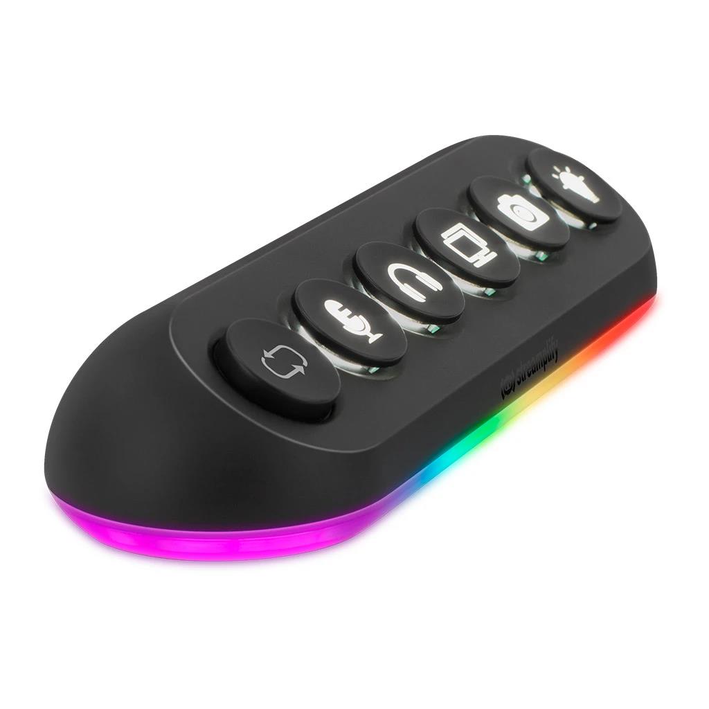 USB-Хаб Streamplify HUB DECK 5-RGB-EU-F, чорний на малюнкі №3