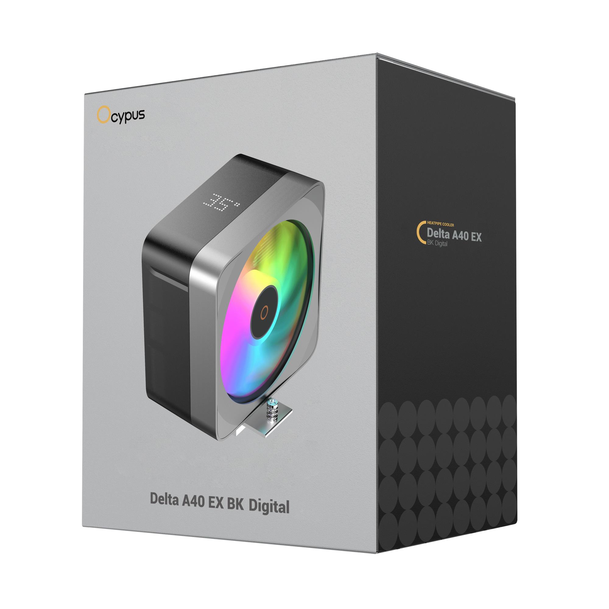 Система охолодження для компютерного процесора DELTA A40 EX BK DIGITAL (DELTA-A40-BK1NAWD00E-GL) OCYPUS на малюнкі №9