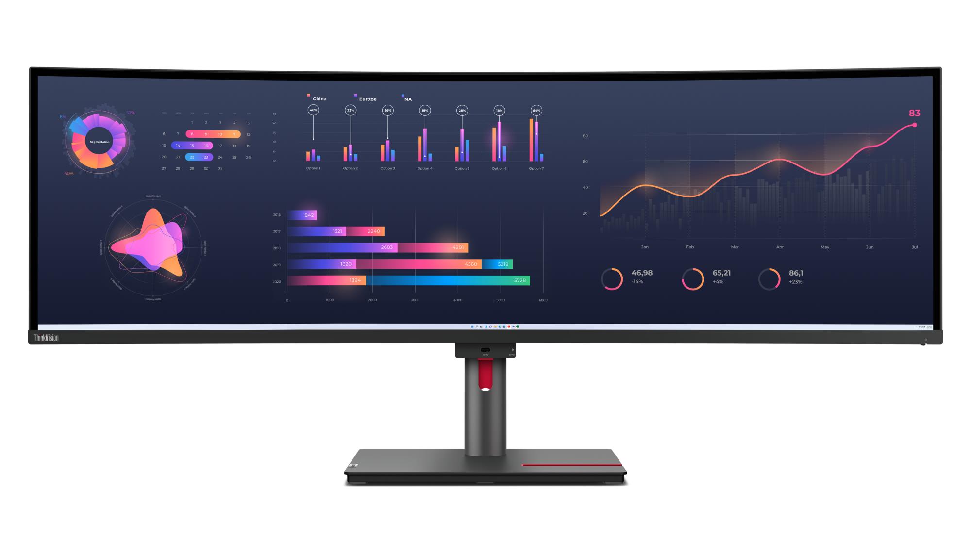 Monitor LCD 49" P49W-30/63DBRAT1EU Lenovo