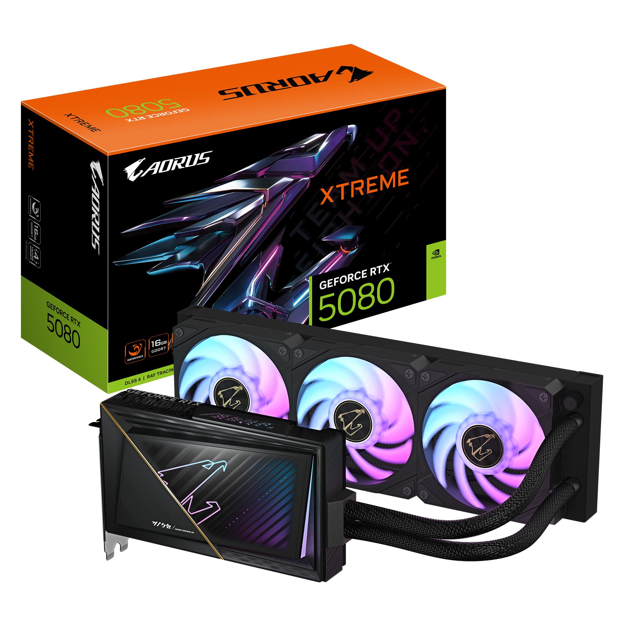 VGA PCIE16 RTX5080 16 GB GDDR7/GV-N5080AORUSX W-16GD Gigabyte